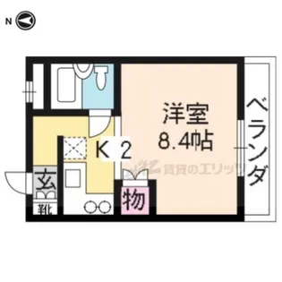 スタジオNP【202号室】の間取り