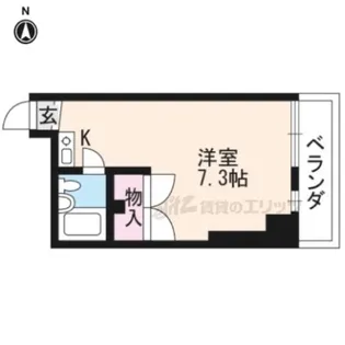メイコービル【203号室】の間取り