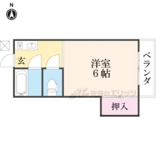 メゾン嵯峨野【107号室】の間取り
