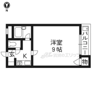 エスポワール桃山【206号室】の間取り