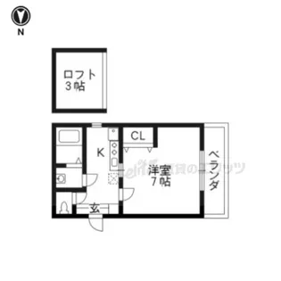1Kの間取り画像