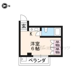 カーサ東一条【2階】の間取り