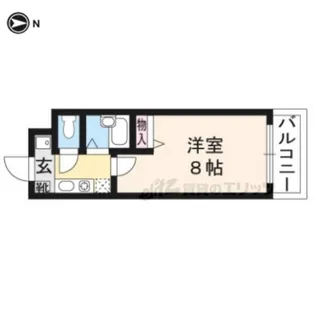 ラグーナ宝ヶ池【105号室】の間取り