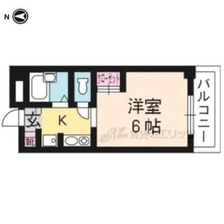 コーポライラック【206号室】の間取り