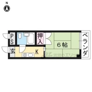 プラム四条【107号室】の間取り