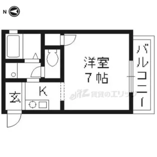 ディアス桃山【101号室】の間取り