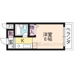 マーク西陣【314号室】の間取り