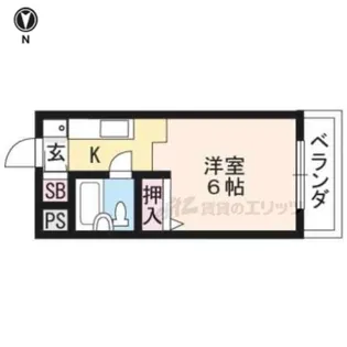 マーク西陣【417号室】の間取り