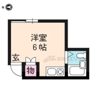 ハイツ紫峯【203号室】の間取り