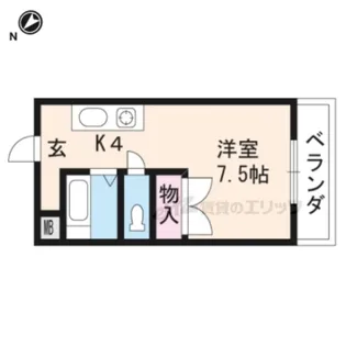 プリマベーラ瀬田【202号室】の間取り