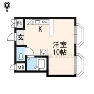 フローレス北山【3階】の間取り