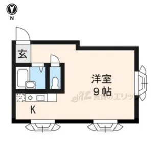 フローレス北山【205号室】の間取り