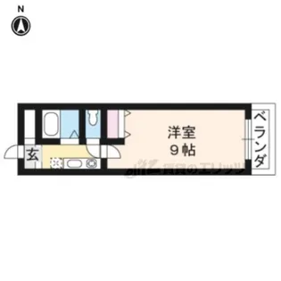 N’s北山【405号室】の間取り