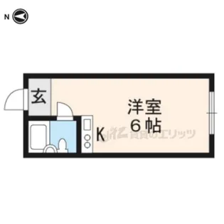 カレッジアンハウス玄琢【305号室】の間取り