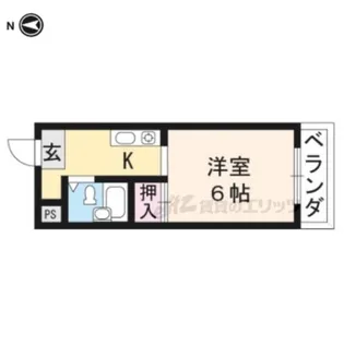 コーポ下鴨ミカサ【301号室】の間取り