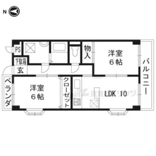 第7長栄マンション【306号室】の間取り