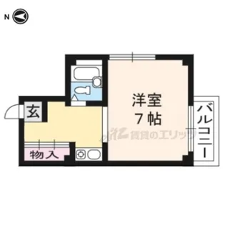 ノベルティ大宮【101号室】の間取り