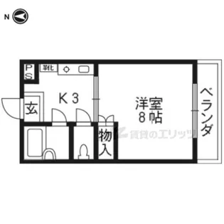 クレアトール23【103号室】の間取り