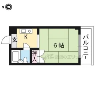 ラ・フォーレ上賀茂【205号室】の間取り