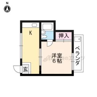 ハイツはつだ【203号室】の間取り