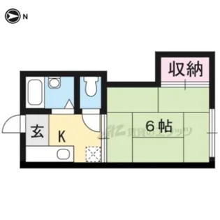 タウニー一乗寺【202号室】の間取り