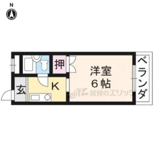 ポルト壱番館【3-C号室】の間取り