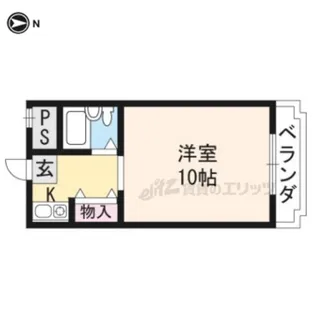 川端ハイツ【418号室】の間取り