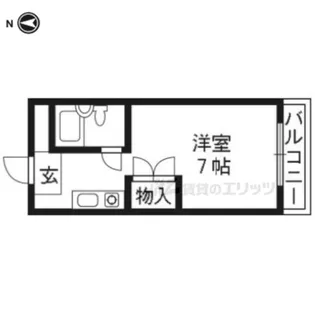 リアライズ富野荘【222号室】の間取り