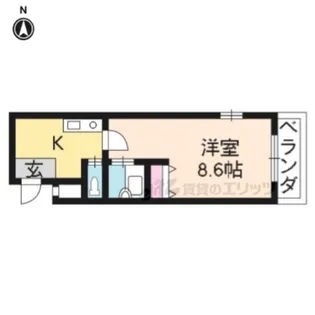 エクセレント秋桜【2階】の間取り