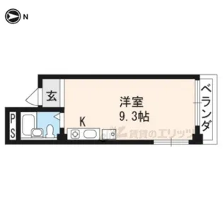 フロール智恵光院【303号室】の間取り