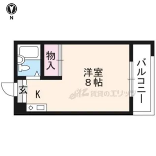 鞘町フラッツ【102号室】の間取り