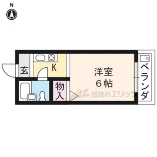 ハイツ庵野【203号室】の間取り