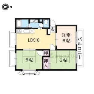 クローバーハイツ【201号室】の間取り