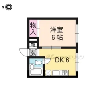コーポ鷹【206号室】の間取り