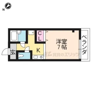 ノースビレッジ【402号室】の間取り