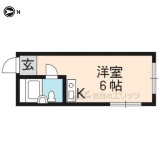 ファーストコート紫野【305号室】の間取り