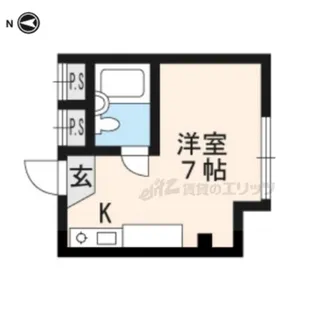 メゾン鷹ヶ峯【202号室】の間取り