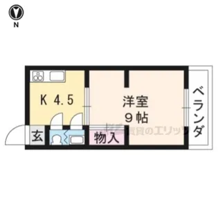 マンション山科【A2-5号室】の間取り