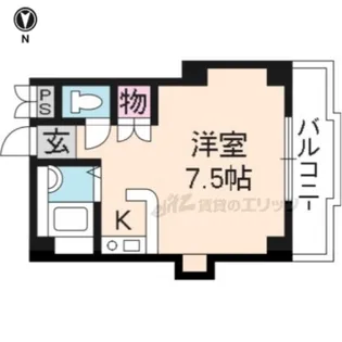 ミナール一里山【405号室】の間取り