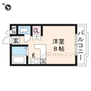 ミナール一里山【207号室】の間取り