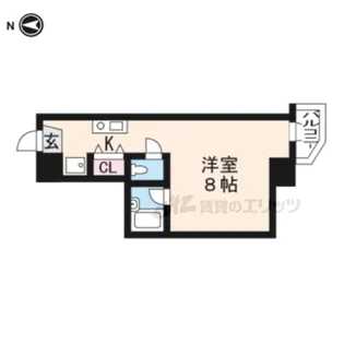 エミネンスコート瀬田【401号室】の間取り