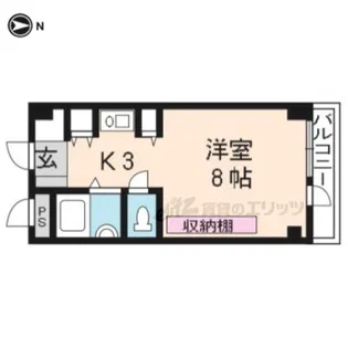 第24長栄アビタシオン【401号室】の間取り