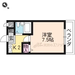 ラフィーネ瀬田【207号室】の間取り