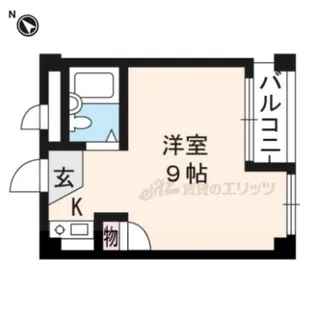 シャンブル【206号室】の間取り