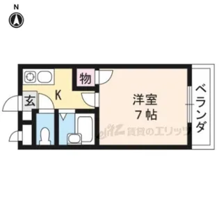 コーポ・フローレル【105号室】の間取り