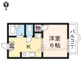 ノースウッドハウス【106号室】の間取り