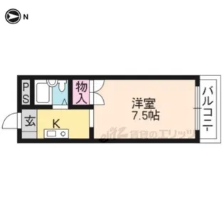 メゾンジョアPart?【207号室】の間取り