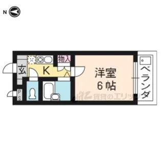 テイクスリー白梅【305号室】の間取り