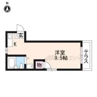 ヴィラ・スモールパイン【107号室】の間取り