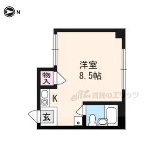 マオカハイツ【2-E号室】の間取り
